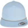 Casquette de jockey visière plate avec un ruban tressé
