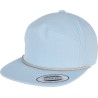 Casquette de jockey visière plate avec un ruban tressé