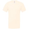 T-shirt chiné ajusté, manches étroites en coton doux, 145 g/m²