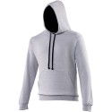 Sweat à capuche bicolore, passage écouteurs, 280 g/m²