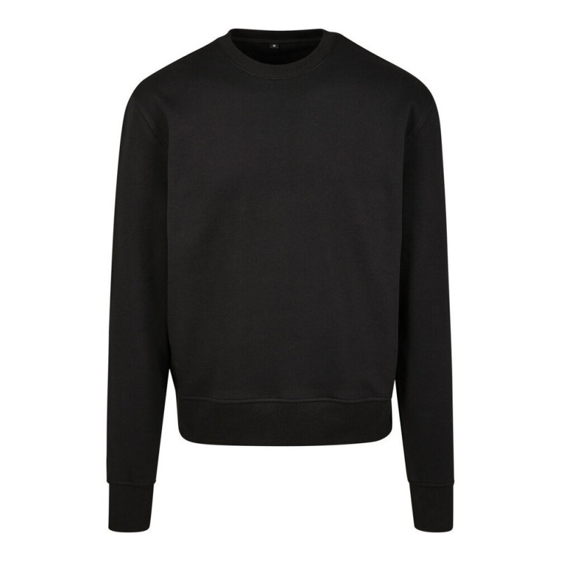 Sweat col rond oversize premium coton, épaules tombantes, 280 g/m²