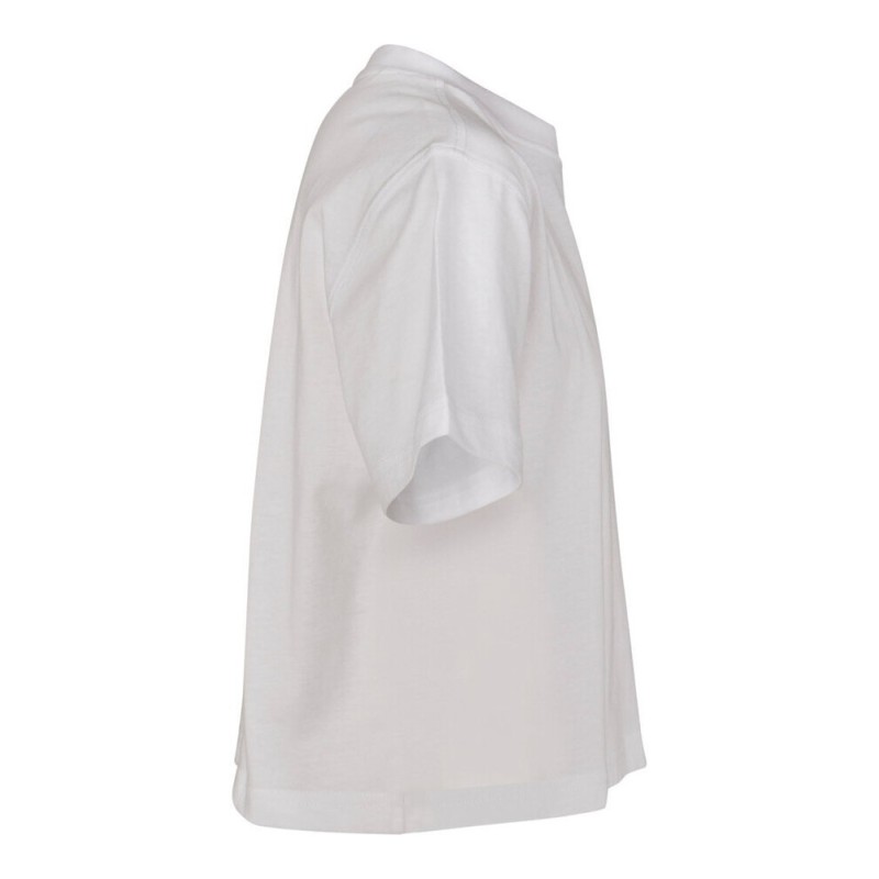 T-shirt crop-top fille coton, manches courtes, col rond, 200 g/m²