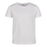 T-shirt fille manches courtes coton, coupe légèrement longue, 140 g/m²