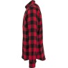 Chemise en coton flanelle à carreaux tendance, 2 poches poitrine, NO LABEL
