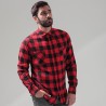 Chemise en coton flanelle à carreaux tendance, 2 poches poitrine, NO LABEL