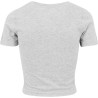 T-shirt femme "cropped" court, manches droites, NO LABEL, 180 g/m²