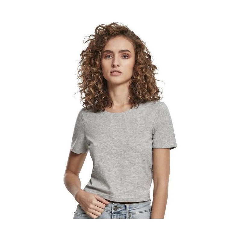 T-shirt femme "cropped" court, manches droites, NO LABEL, 180 g/m²