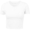 T-shirt femme "cropped" court, manches droites, NO LABEL, 180 g/m²