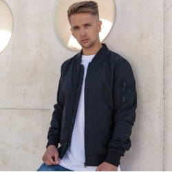 Veste bomber homme légère, poches frontales et sur manche gauche