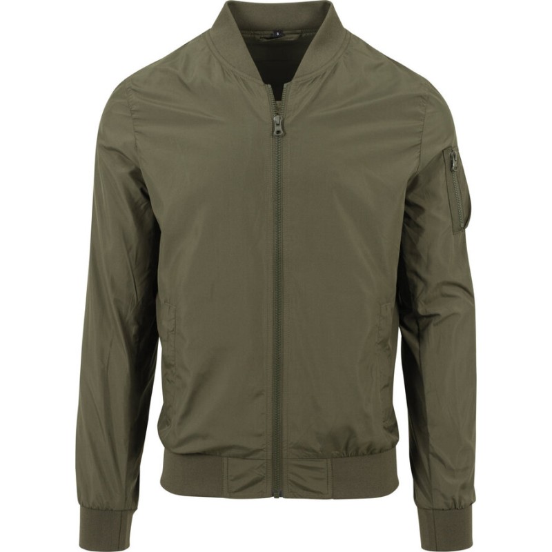 Veste bomber homme légère, poches frontales et sur manche gauche