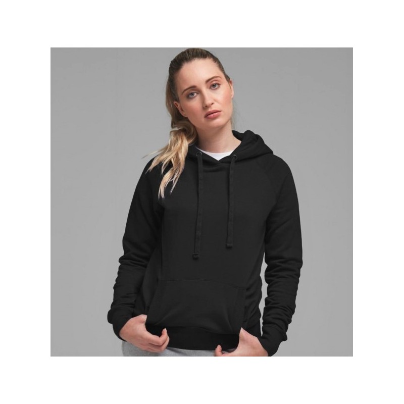 Sweat-shirt femme à capuche doublée en polycoton, 300 g/m²