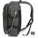 Sac à dos et sac de voyage hybride matelassé multi-poches, 28 litres