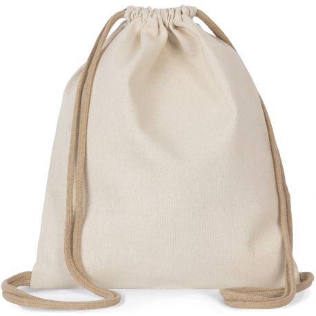 Petit sac à dos recyclé pour enfant à cordon coulissant, 200 g/m²