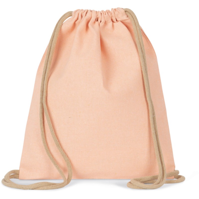 Petit sac à dos recyclé pour enfant à cordon coulissant, 200 g/m²