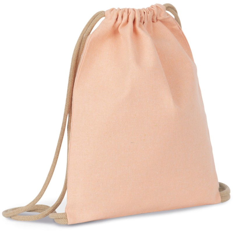 Petit sac à dos recyclé pour enfant à cordon coulissant, 200 g/m²