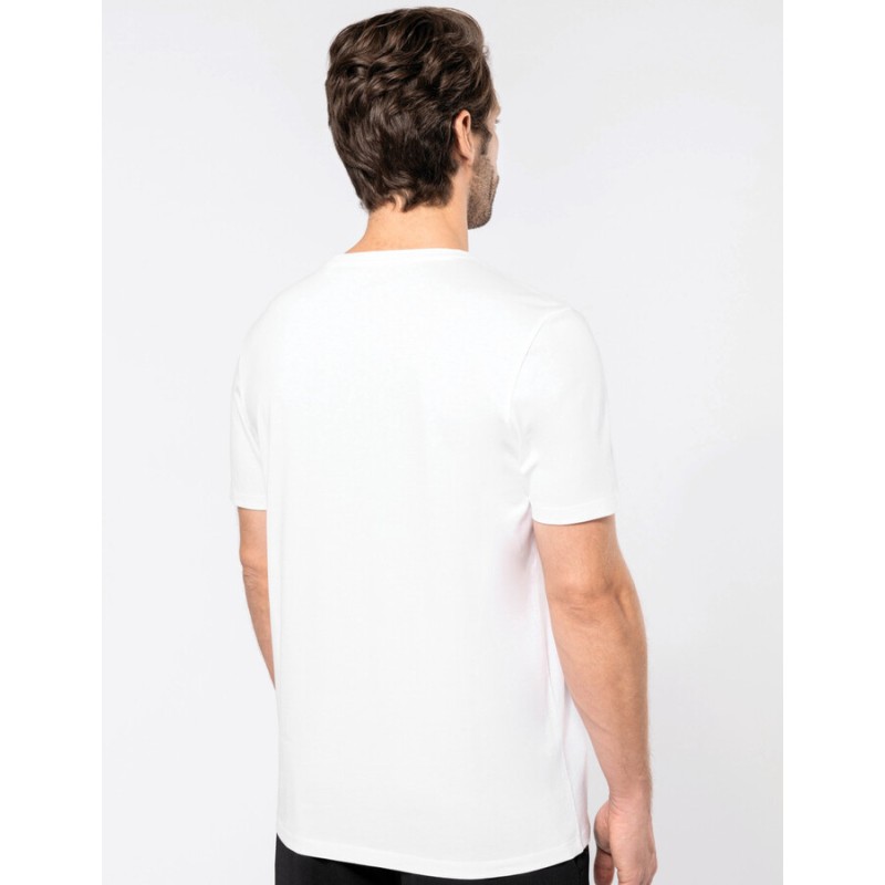 T-shirt homme coton Supima premium col rond manches courtes, 190 g/m²