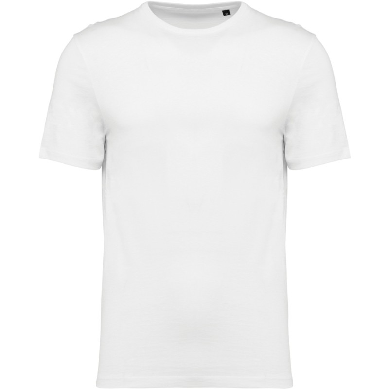 T-shirt homme coton Supima premium col rond manches courtes, 190 g/m²