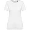 T-shirt femme coton Supima premium col rond manches courtes, 190 g/m²