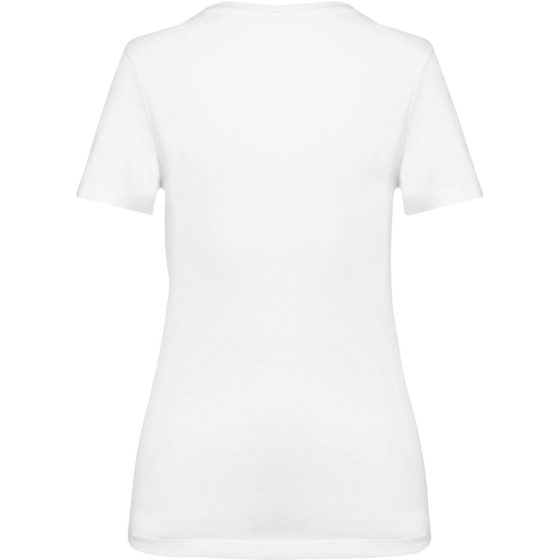 T-shirt femme coton Supima premium col rond manches courtes, 190 g/m²