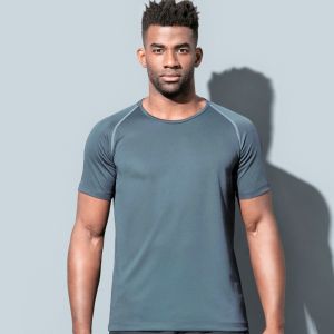Tee-shirt raglan homme ACTIVE-DRY à séchage rapide, 140 g/m²