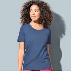 Tee-shirt femme col rond coupe droite NO LABEL, 170 g/m²