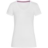 Tee-shirt femme col V large près du corps NO LABEL, 170 g/m²