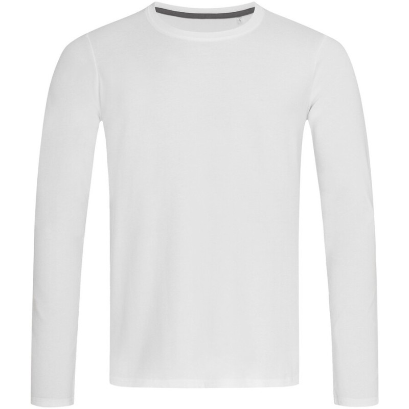 T-shirt homme col rond manches longues près du corps NO LABEL, 170 g/m²