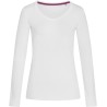 T-shirt femme col rond manches longues près du corps NO LABEL, 170 g/m²