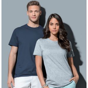 Tee-shirt unisexe col rond coupe droite manches courtes, 155 g/m²