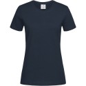 Tee-shirt femme col rond coupe ajustée manches courtes, 155 g/m²