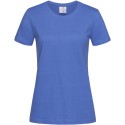 Tee-shirt femme col rond coupe ajustée manches courtes, 155 g/m²