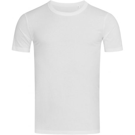 T-shirt homme cintré col rond côtelé en coton ringspun NO LABEL, 160 g/m²