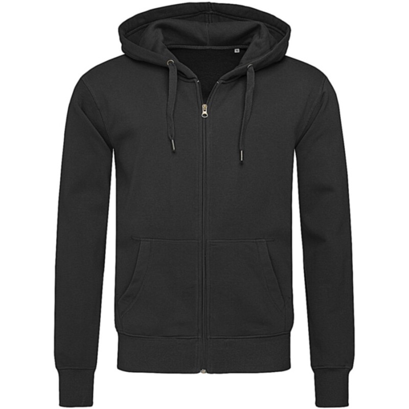 Veste sweat zippée à capuche pour homme en polycoton, 270 g/m²