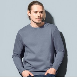 Sweat-shirt set in brossé à l'intérieur coupe droite NO LABEL, 270 g/m²