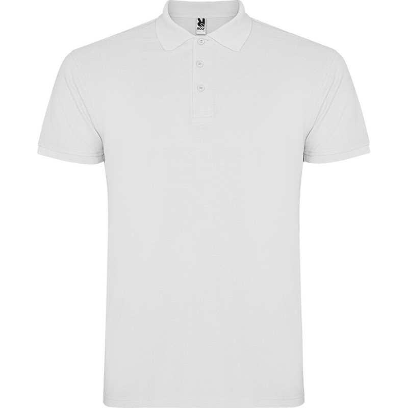 Polo homme manches courtes en coton maille piquée, 200 g/m²