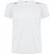 T-shirt sport homme respirant manches courtes raglan contrastées, 150 g/m²