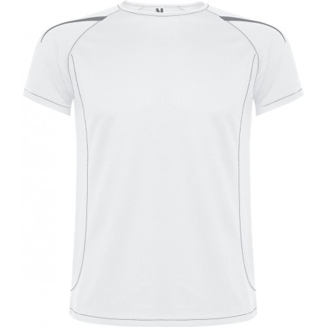 T-shirt sport respirant manches courtes raglan contrastées, 150 g/m²