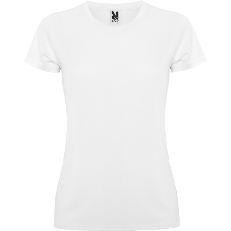 T-shirt de sport femme respirant manches courtes raglan, 150 g/m²