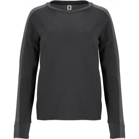 Sweat-shirt pour femme combiné avec deux tissus et couleurs, 300 g/m²