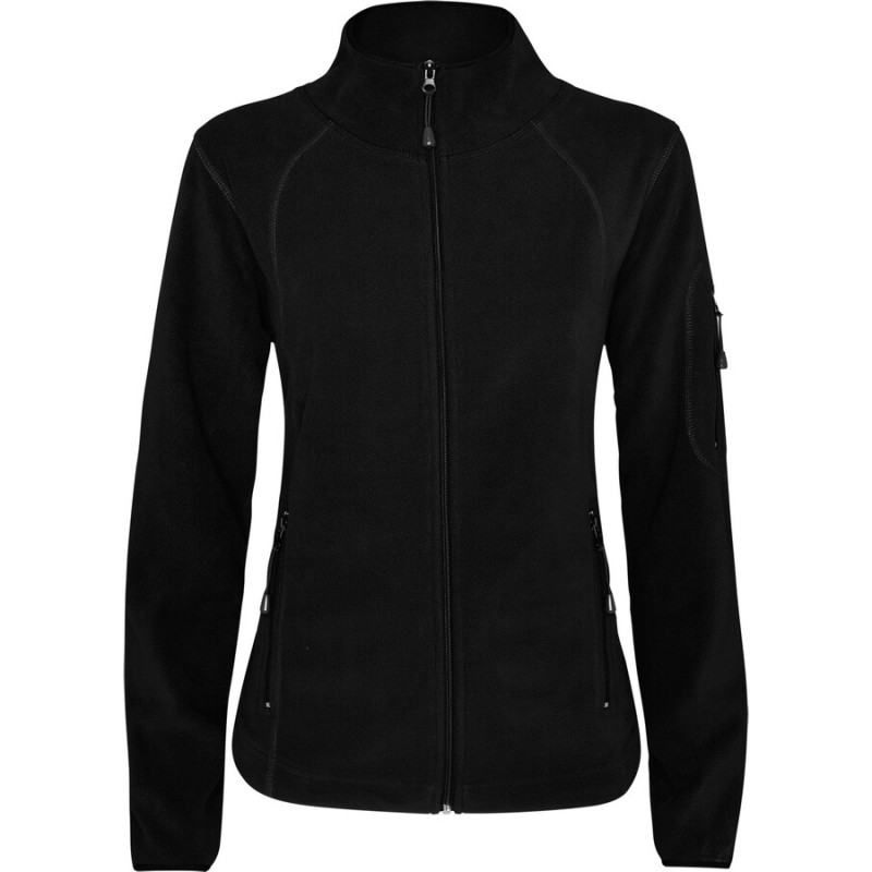 Veste polaire femme pour le sport légère, col montant, 300 g/m²