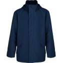 Parka homme col montant avec zip caché ton sur ton, 400 g/m²