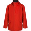Parka homme col montant avec zip caché ton sur ton, 400 g/m²