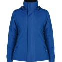 Parka femme col montant avec zip caché ton sur ton, 400 g/m²