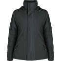 Parka femme col montant avec zip caché ton sur ton, 400 g/m²