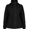 Parka femme col montant avec zip caché ton sur ton, 400 g/m²