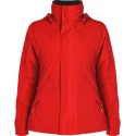 Parka femme col montant avec zip caché ton sur ton, 400 g/m²