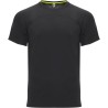 T-shirt de sport raglan, combinaison de polyester interlock et mesh