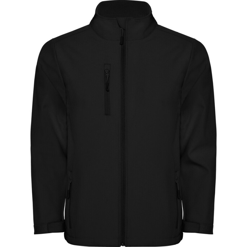 Veste homme softshell 2 couches ton sur ton doublée polaire, 300 g/m²