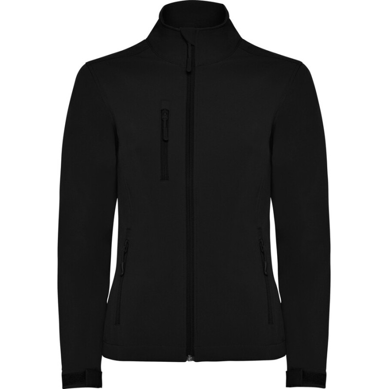 Veste femme softshell 2 couches ton sur ton doublée polaire, 300 g/m²