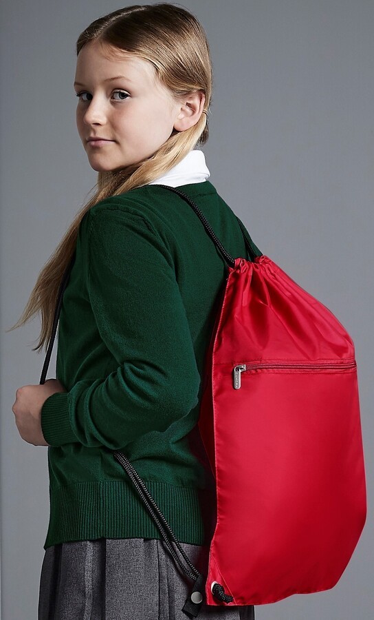 Sac a dos ficelle water resistant avec fermeture eclair